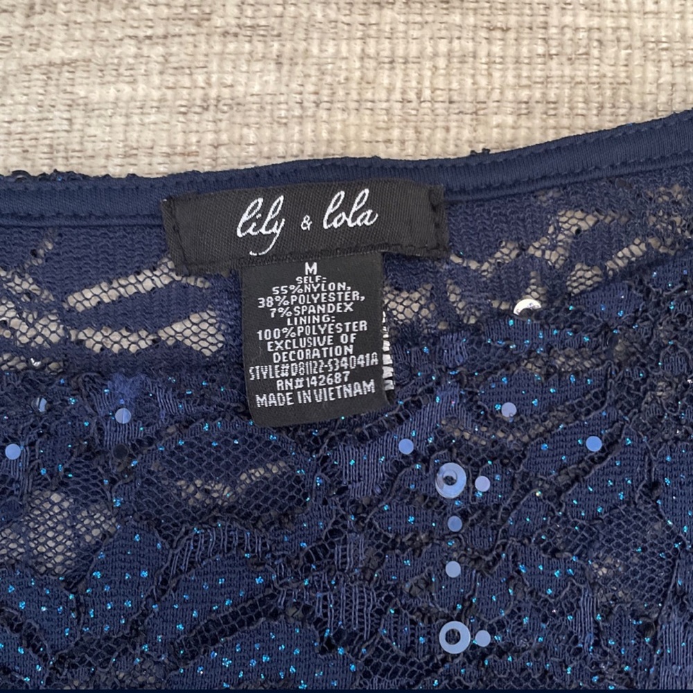 Glitter blue dress
